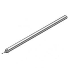 2P212-0060-PC 1620 0.6mm FL Straight Center Cut w/Cylindrical with Neck Shank - Best Tool & Supply