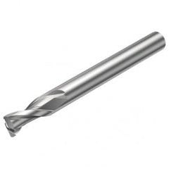 2S221-1600-200-NG H10F 16mm 2 FL Straight Corner Radius Center Cut w/Reduced Cylindrical .3mm/.012 smaller than Cutting Diameter Shank - Best Tool & Supply