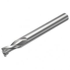 2S221-0300-020-NG H10F 3mm 2 FL Straight Corner Radius Center Cut w/Reduced Cylindrical .3mm/.012 smaller than Cutting Diameter Shank - Best Tool & Supply