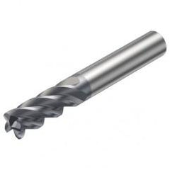 2S340-0400-050-MA 1640 4mm 4 FL Straight Corner Radius Center Cut w/Cylindrical Shank - Best Tool & Supply