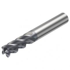 2S340-1200-200-MA 1640 12mm 4 FL Straight Corner Radius Center Cut w/Cylindrical Shank - Best Tool & Supply