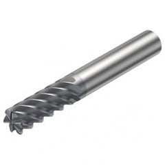 R215.26-12050CAC26H 1610 12mm 6 FL Solid Carbide End Mill - Corner Radius w/Cylindrical Shank - Best Tool & Supply