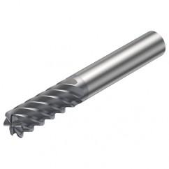 R215.26-10050DAC22H 1610 10mm 6 FL Solid Carbide End Mill - Corner Radius w/Cylindrical Shank - Best Tool & Supply