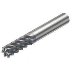 R215.38-20050-AC38L 1620 20mm 8 FL Solid Carbide End Mill - Corner Radius w/Cylindrical Shank - Best Tool & Supply