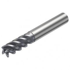 R216.24-12050CCC26P 1620 12mm 4 FL Solid Carbide End Mill - Corner Radius w/Cylindrical - Neck Shank - Best Tool & Supply