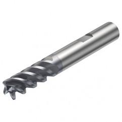 R216.24-14050GBC26P 1630 14mm 4 FL Solid Carbide End Mill - Corner Radius w/Weldon Shank - Best Tool & Supply