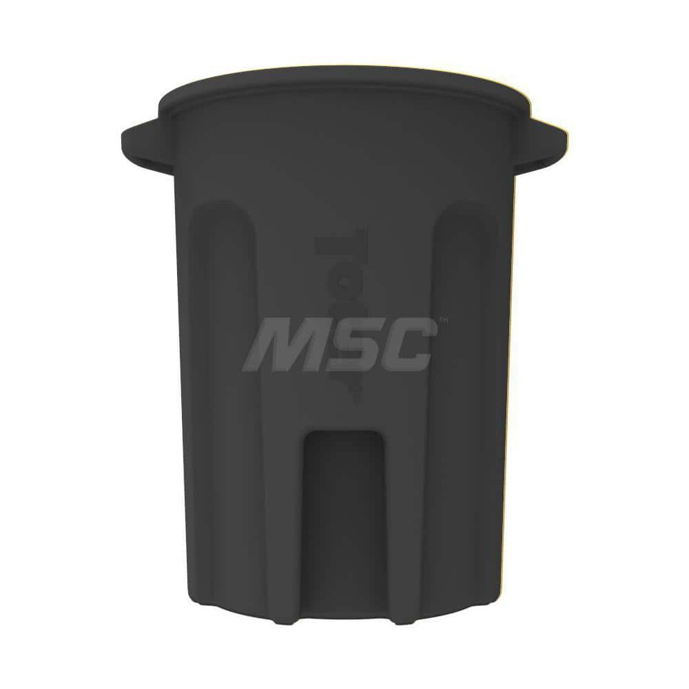 Trash Cans & Recycling Containers; Product Type: Trash Can; Container Capacity: 44 gal; Container Shape: Round; Lid Type: No Lid; Container Material: Plastic; Color: Black; Features: Integrated Handles Aids In Lifting Of Can & Improves Dumping Efficiency;