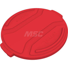 Trash Can & Recycling Container Lids; Lid Shape: Round; Lid Type: Flat; Container Shape: Round; Color/Finish: Red; For Use With: Trash Cans; Material: Plastic; Overall Length: 24.60; Lid Length (Inch): 24.60; Height (Decimal Inch): 1.8; Height (Inch): 1.8