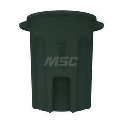 Trash Cans & Recycling Containers; Product Type: Trash Can; Container Capacity: 32 gal; Container Shape: Round; Lid Type: No Lid; Container Material: Plastic; Color: Forest Green; Features: Integrated Handles Aids In Lifting Of Can & Improves Dumping Effi