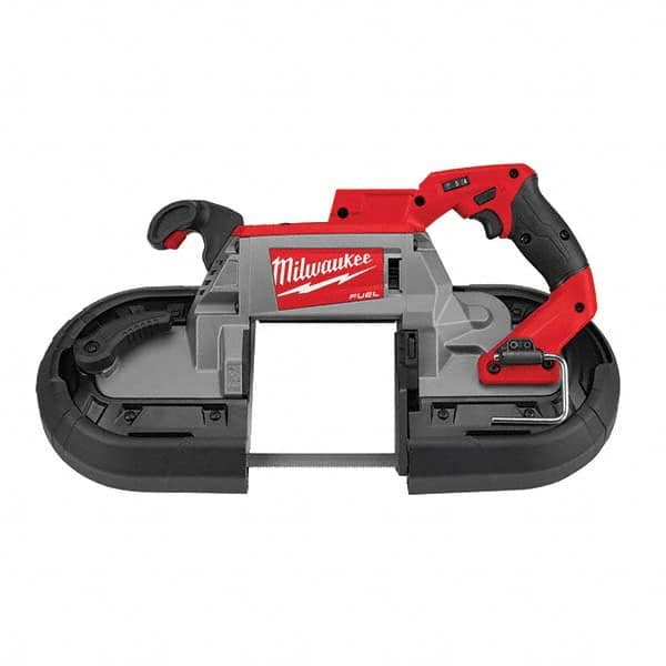 Cordless Portable Bandsaw: 18V, 44-7/8″ Blade, 380 SFPM, Round: 5″ Lithium-ion Battery Not Included