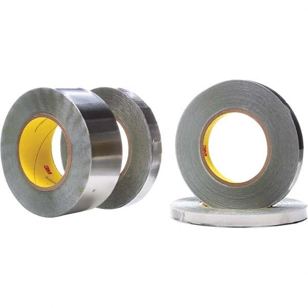 Silver Lead Foil Tape: 36 yd Long, 18″ Wide, 6.8 mil Thick Rubber Adhesive, 20 lb Tensile Strength, -60 to 225 ° F Operating Temp