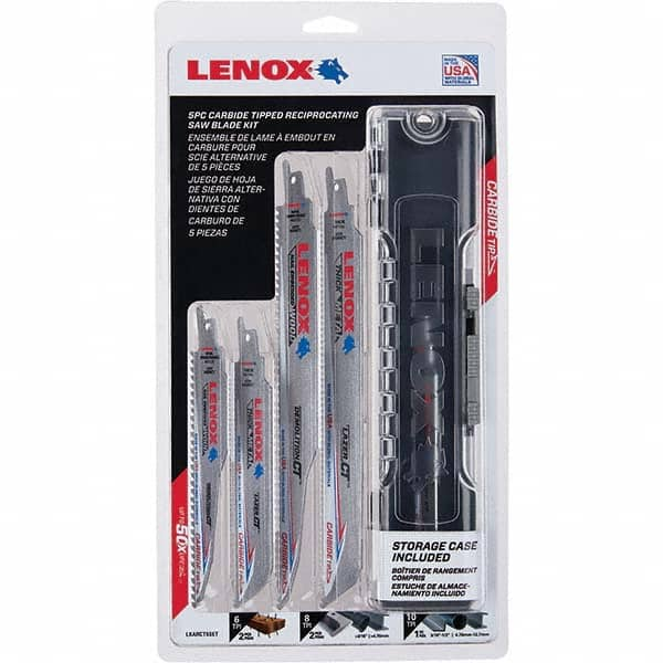 Lenox - Reciprocating Saw Blade Sets Blade Material: Carbide Tipped Minimum Blade Length (Inch): 6 - Best Tool & Supply