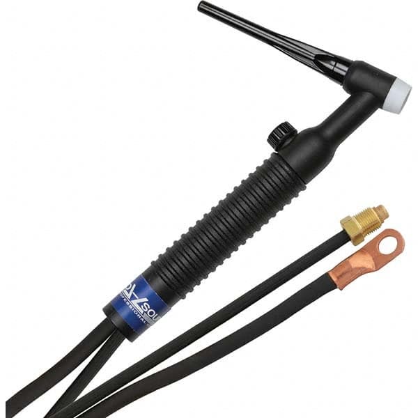 PRO-SOURCE - 200 Amp 12-1/2' Rubber Outfit 26FV Air Cooled TIG Welding Torch Kit - Best Tool & Supply