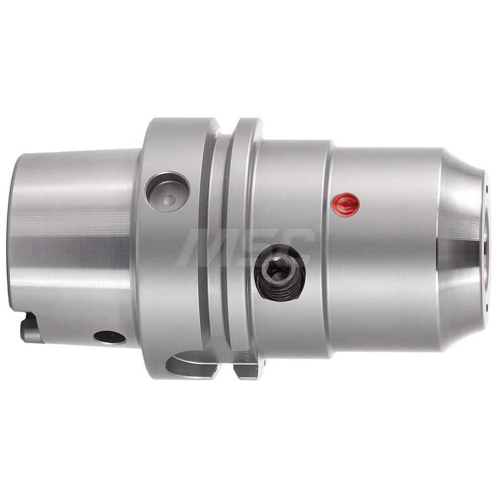 Hydraulic Tool Chuck: HSK63A, HSK63A, Taper Shank, 20 mm Hole 80 mm Projection, 38 mm Nose Dia, 51 mm Clamp Depth, 25,000 RPM, Through Coolant