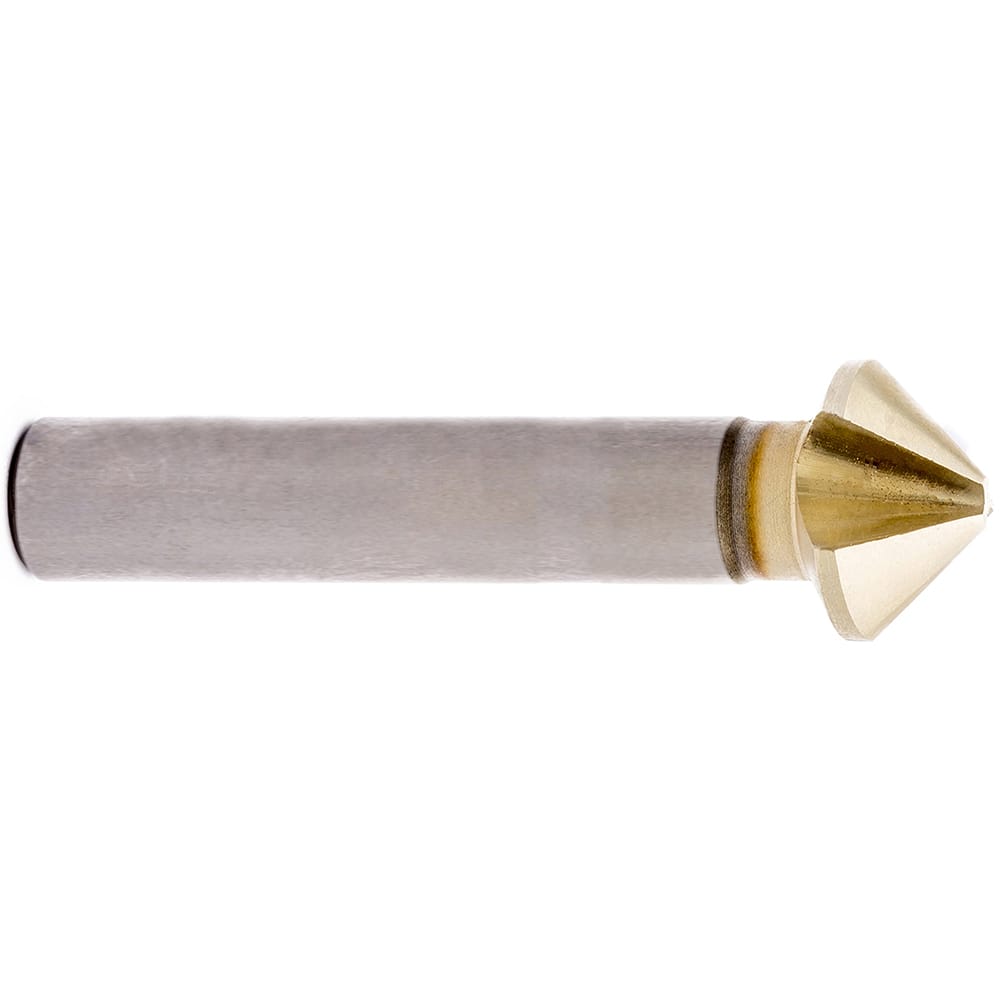 Countersinks; Head Diameter (mm): 6.00; Included Angle: 90; Number Of Flutes: 3; Tool Material: High Speed Steel; Cutting Direction: Right Hand; Minimum Cutting Diameter (mm): 1.50; Shank Diameter (mm): 5.00; Overall Length (mm): 45; Shank Type: Straight;