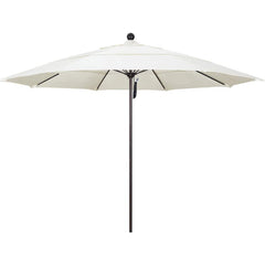 Patio Umbrellas; Diameter (Feet): 11; Height (Feet): 8.917; Fabric Color: Canvas; Base Included: No; Canopy Fabric: Pacifica; Fade Resistant: Yes; Additional Information: Pulley Lift; Frame Material: Aluminum