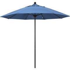 Patio Umbrellas; Diameter (Feet): 9; Height (Feet): 8.583; Fabric Color: Capri; Base Included: No; Canopy Fabric: Pacifica; Fade Resistant: Yes; Additional Information: Push Lift; Frame Material: Aluminum