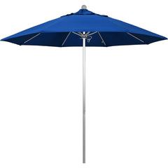 Patio Umbrellas; Diameter (Feet): 9; Height (Feet): 8.583; Fabric Color: Pacific Blue; Base Included: No; Canopy Fabric: Pacifica; Fade Resistant: Yes; Additional Information: Push Lift; Frame Material: Aluminum