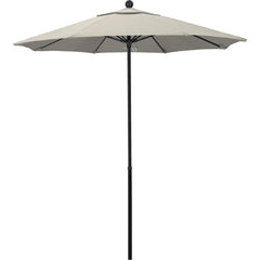 Patio Umbrellas; Diameter (Feet): 7.5; Height (Feet): 7.698; Fabric Color: Beige; Base Included: No; Canopy Fabric: Olefin; Fade Resistant: Yes; Additional Information: Push Lift; Frame Material: Fiberglass