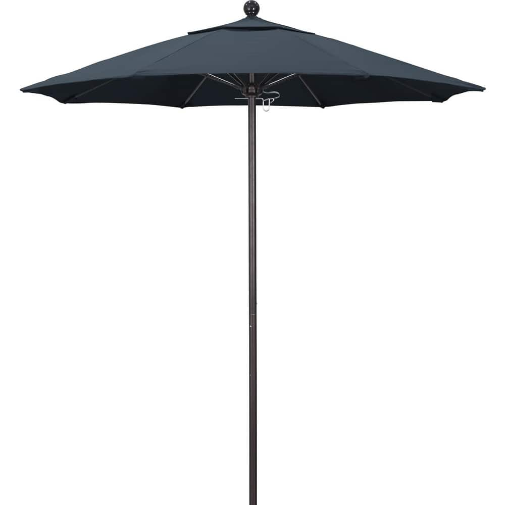 Patio Umbrellas; Diameter (Feet): 7.5; Height (Feet): 8.000; Fabric Color: Sapphire Blue; Base Included: No; Canopy Fabric: Pacifica; Fade Resistant: Yes; Additional Information: Push Lift; Frame Material: Aluminum