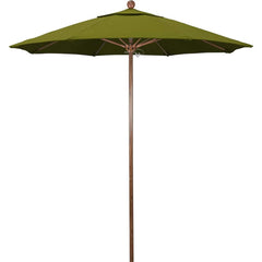 Patio Umbrellas; Diameter (Feet): 7.5; Height (Feet): 8.000; Fabric Color: Ginkgo; Base Included: No; Canopy Fabric: Pacifica; Fade Resistant: Yes; Additional Information: Push Lift; Frame Material: Aluminum