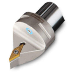 Modular Turning & Profiling Cutting Unit Head: Size C6, 65 mm Head Length, External, Neutral Uses VB.. Inserts, Through Coolant