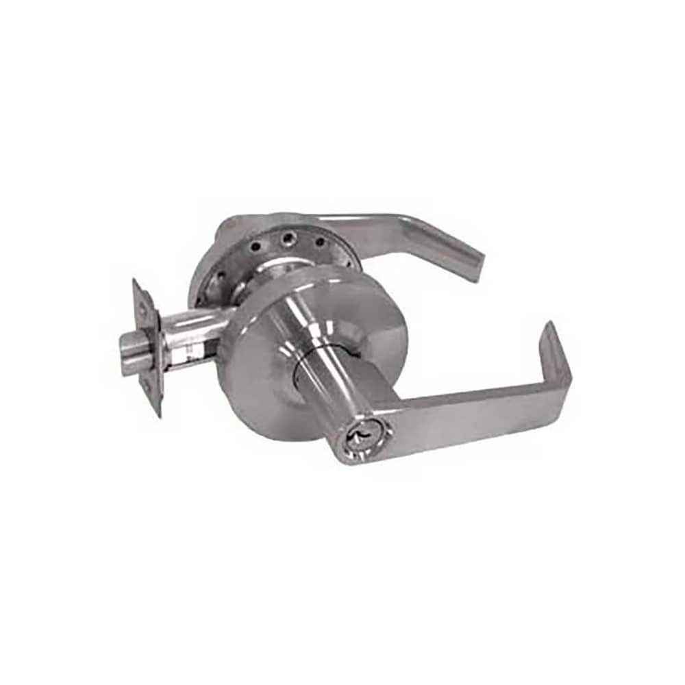 Lever Locksets; Type: Classroom; Key Type: Keyed Different; Strike Type: ASA Strike; Finish/Coating: Satin Chrome; Material: Steel; Material: Steel; Door Thickness: 1-3/8-2; Backset: 2.75; Lockset Grade: Grade 2; Cylinder Type: SFIC Less Core; Minimum Ord