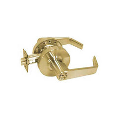 Lever Locksets; Type: Classroom; Key Type: Keyed Different; Strike Type: ASA Strike; Finish/Coating: Bright Brass; Material: Steel; Material: Steel; Door Thickness: 1-3/8-2; Backset: 2.75; Lockset Grade: Grade 2; Cylinder Type: Conventional; Minimum Order