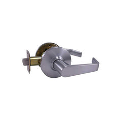 Lever Locksets; Type: Passage; Key Type: Keyless; Strike Type: ASA Strike; Finish/Coating: Satin Chrome; Material: Brass/Zinc; Material: Brass/Zinc; Door Thickness: 1-3/4-2; Backset: 2.75; Lockset Grade: Grade 2; Cylinder Type: None; Minimum Order Quantit