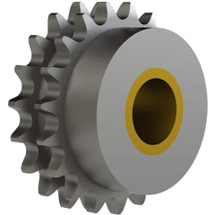 Chain Idler Sprockets; Bore Diameter: 1.0000; Hub Diameter: 1.5625; Pitch: 1 in; Compatible Shaft Diameter: 1 in; Number Of Strands: 2; Bearing Type: Plain; Material: Steel; Number of Teeth: 13; Minimum Order Quantity: Steel; Shaft Diameter (Inch): 1 in;