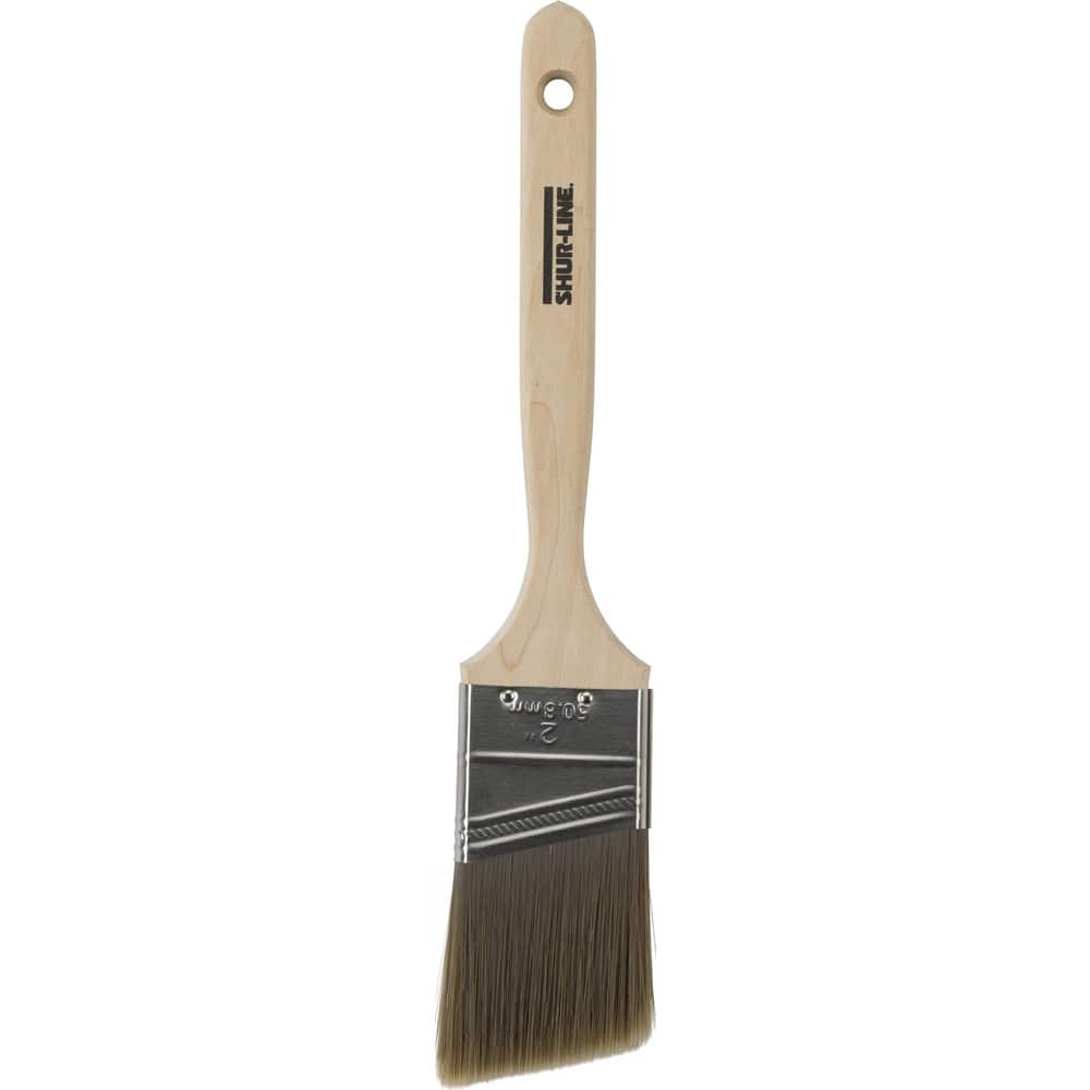 Paint Brush: Polyester, Synthetic Bristle 7-1/4″ Sash, Wood Handle, for Latex Flat & Water