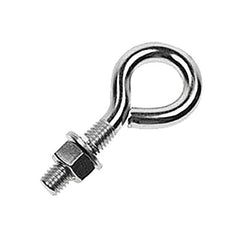 Fixed Lifting Eye Bolt: With Shoulder, 800 lb Capacity, 5/16 ™ Thread, Grade 316 Stainless Steel Fully Threaded, 2-5/16″ Shank