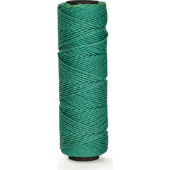 Twine; Type: Mason Line; Material: Nylon; Twine Construction: Braided; Color: Green; Overall Diameter: 0.060; Breaking Strength (Lb.): 170.000; Twine Size: #18; Length (Feet): 1000.00; Twine Size: #18; Diameter (Decimal Inch): 0.060; Color: Green; Overall