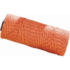 Twine; Type: Mason Line; Material: Nylon; Twine Construction: Braided; Color: Black; Orange; Overall Diameter: 0.060; Breaking Strength (Lb.): 170.000; Twine Size: #18; Length (Feet): 500.00; Twine Size: #18; Diameter (Decimal Inch): 0.060; Color: Black;