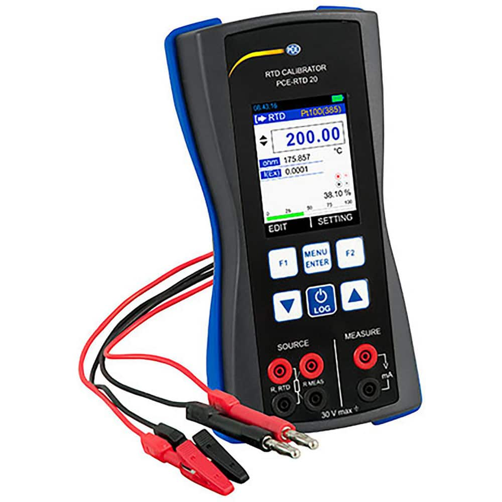 Calibrators; Minimum Voltage: 0; Maximum Voltage: 30; Minimum Amperage: 0.0000; Maximum Amperage: 24.00; Accuracy: 0.02%; Rtd Type: PT100