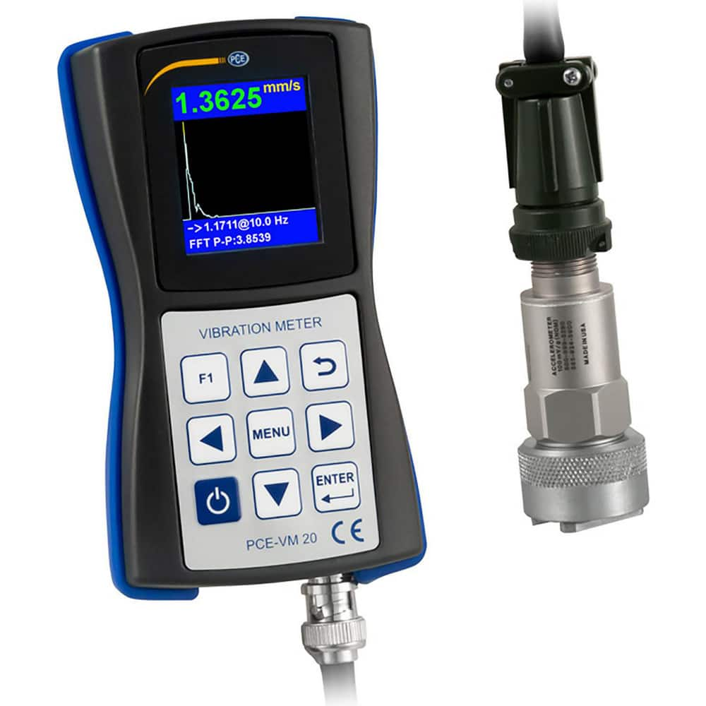 Vibration Meters; Meter Type: Vibration Meter; Vibration Meter Datalogger; Vibration Tester; Vibration Measurement Range: 1-10; Display Type: Color LCD; Minimum Operating Temperature: 14; Maximum Operating Temperature: 131; Measures: Vibration; Frequency;