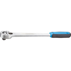 Reversible Ratchet: 1/2″ Drive, Pear Head 350 mm OAL, 48 Gear Teeth, Reversible Head, Chrome-Plated