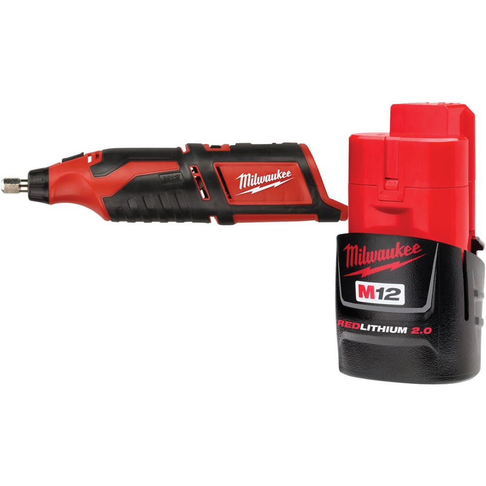 Rotary & Multi-Tools; Product Type: Rotary Tool Kit; Batteries Included: No; Battery Chemistry: Lithium-ion; No-Load RPM: 32000; Voltage: 12.0; Switch Type: Slide; Overall Length (Decimal Inch): 9.5000; Includes: M12 Red Lithium CP2.0 Battery; Overall Len