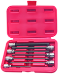 7 Piece - 1/8; 5/32; 3/16; 7/32; 5/16; 3/8 - 3/8" Drive - Hex Socket Set - Best Tool & Supply