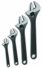 4 Piece Black Adjustable Wrench Set - Best Tool & Supply