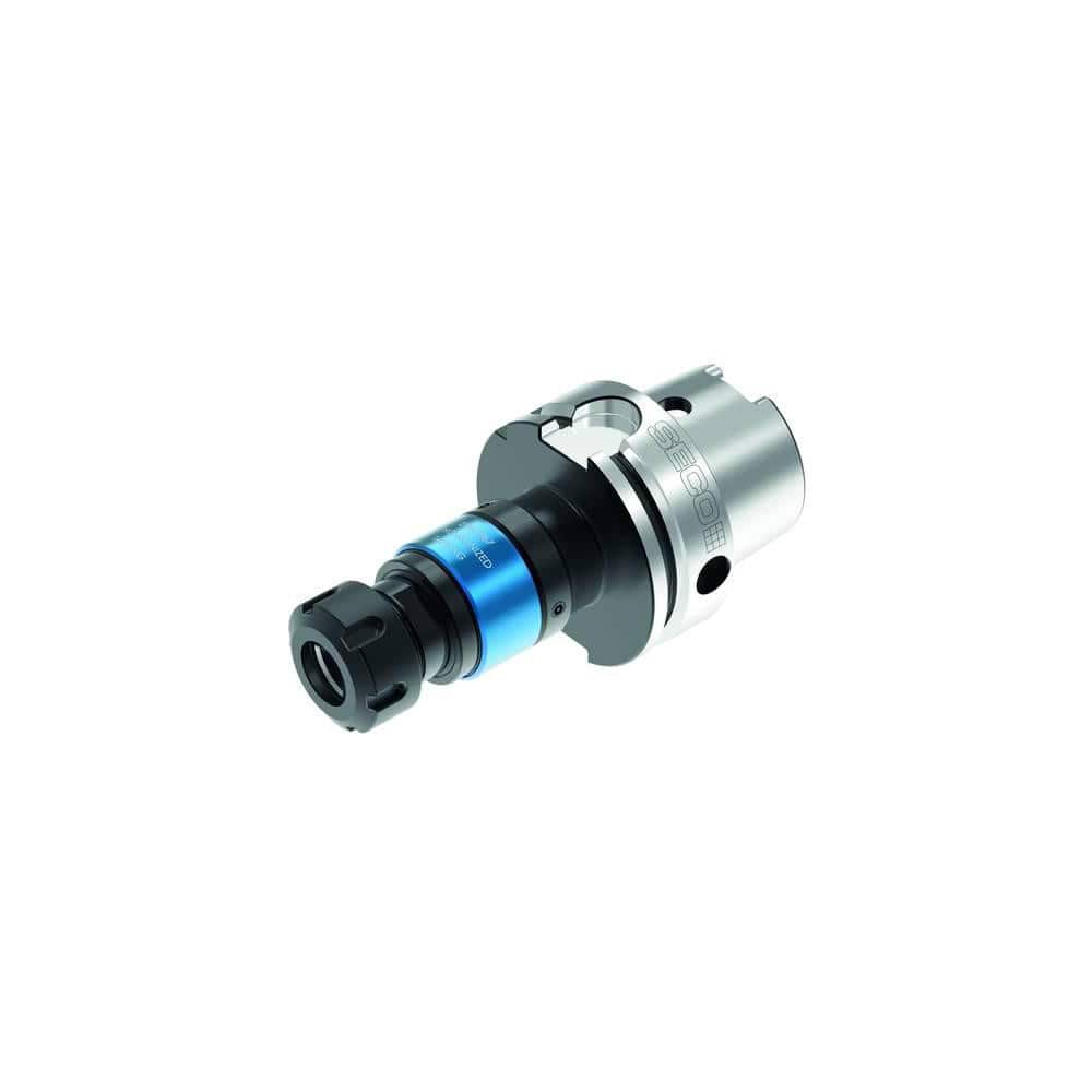 Collet Chuck: 0.472 to 0.866″ Capacity, ER Collet, Taper Shank 6.083″ Projection, Through Coolant