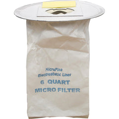 Vacuum Cleaner Bags; Bag Type: Disposable Filter Bag; Pickup Type: Dry Pickup; Compatible Vacuum Type: Backpack Vacuum; Compatible Vacuum Capacity: 1.5 gal (US); Material: Paper; Reusability: Disposable; Vacuum Tank Capacity: 1.5 gal (US); Material: Paper