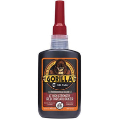 GorillaPro - 50 mL Bottle, Red, High Strength Threadlocker - Best Tool & Supply