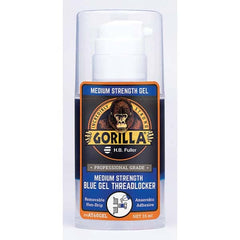 GorillaPro - 35 mL Pump Bottle, Blue Gel, Medium Strength Threadlocker - Best Tool & Supply