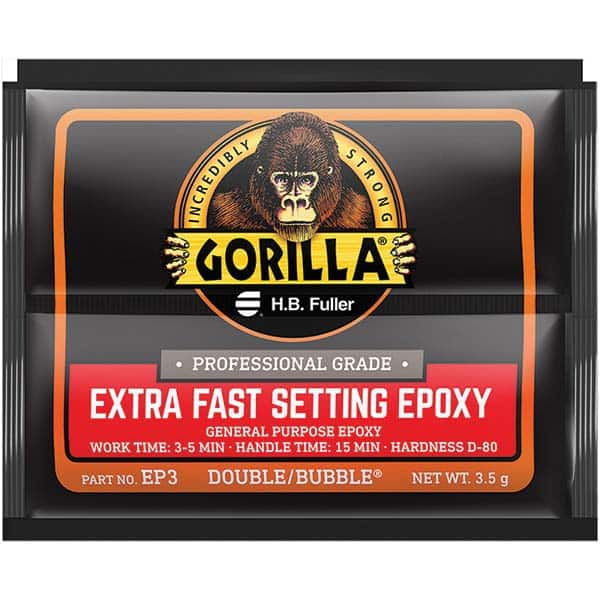 GorillaPro - Smaller than 1 oz. Foil Pack Extra Fast Setting Epoxy - Best Tool & Supply