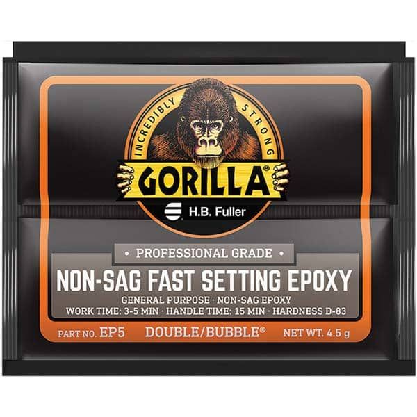 GorillaPro - Smaller than 1 oz. Foil Pack Non-Sag Fast Setting Epoxy - Best Tool & Supply