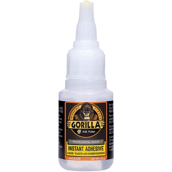 GorillaPro - 20 g Squeeze Bottle Clear Instant Adhesive - Best Tool & Supply