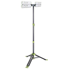 PowerSmith - Portable Work Lights Portable Type: Floor; Twin Angle Light; Tripod Lamp Type: LED - Best Tool & Supply