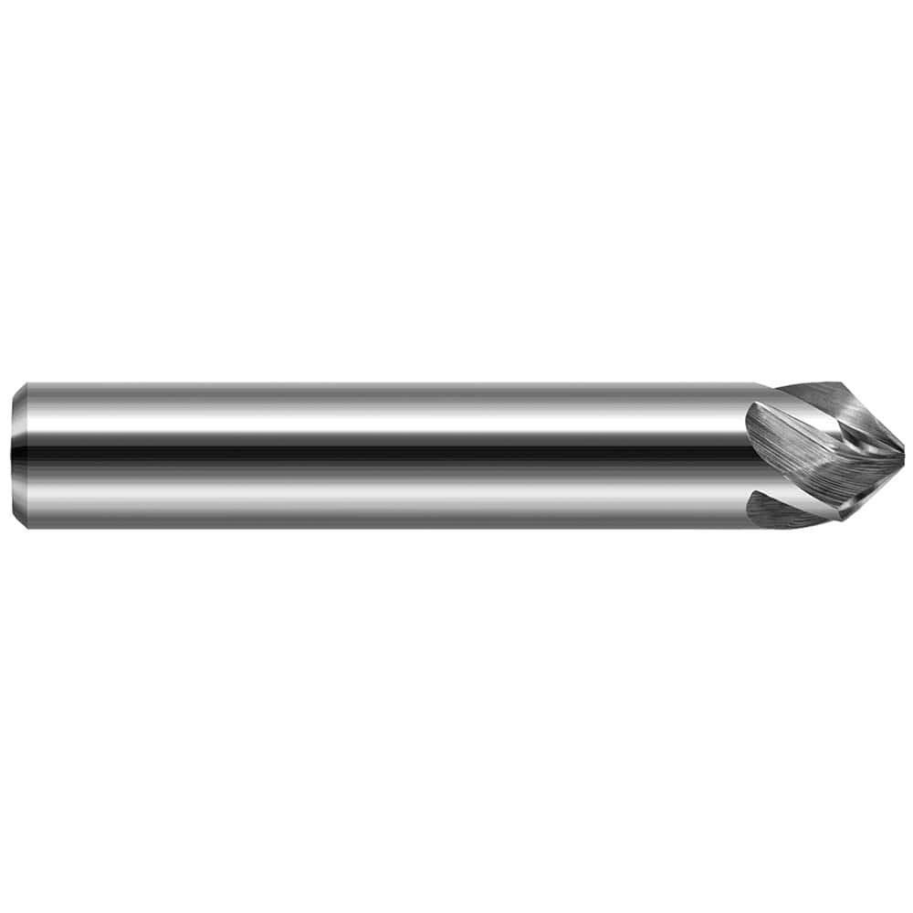 Harvey Tool - 5/8" Diam 60°/120° 5-Flute Single End Solid Carbide Chamfer Mill - Exact Industrial Supply