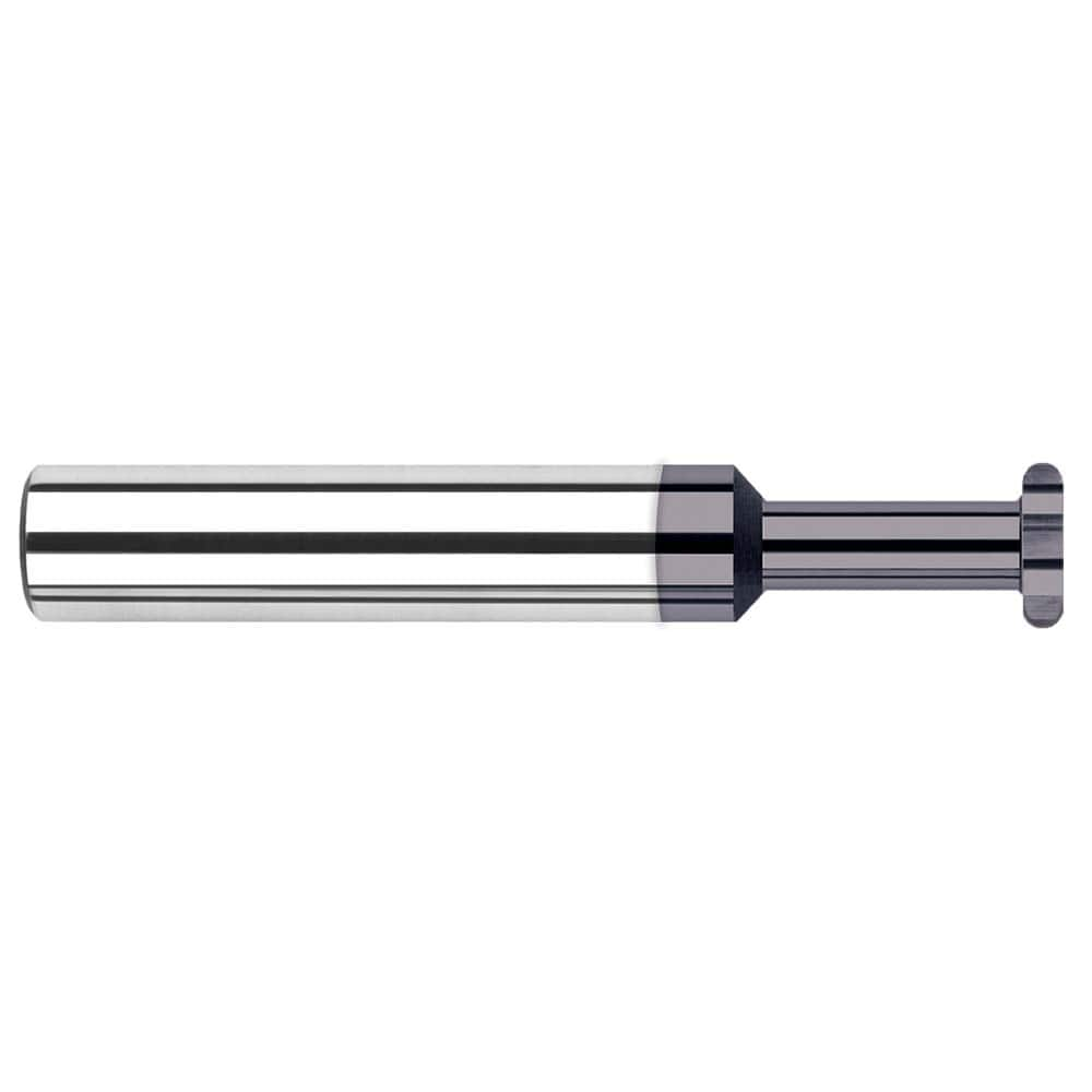 Harvey Tool - 1/4" Cut Diam, 0.0788" Cut Width, 1/4" Shank, Straight-Tooth Woodruff Keyseat Cutter - Exact Industrial Supply